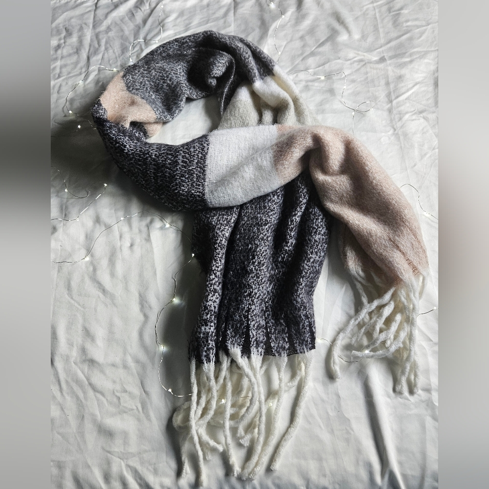 Oversized Thick Multicolored Scarf